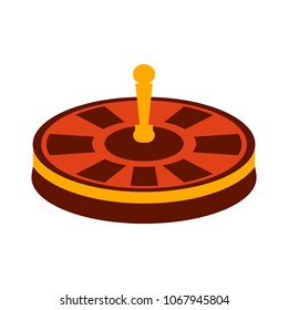 Casino Game Icon, Gambling Illustration - Vector Roulette, Roulette Machine