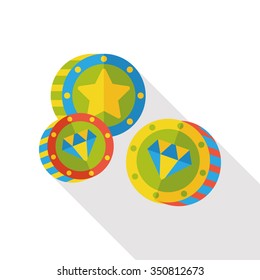 casino game money flat icon