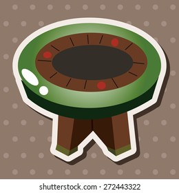 casino game table theme elements