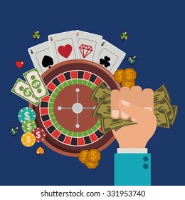 casino games design, vector illustration eps10 graphic 