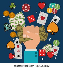 casino games design, vector illustration eps10 graphic 