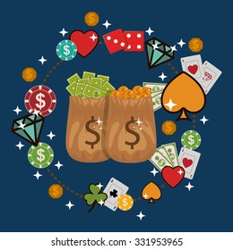 casino games design, vector illustration eps10 graphic 