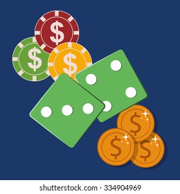 casino games design, vector illustration eps10 graphic 