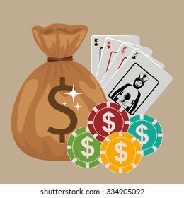 casino games design, vector illustration eps10 graphic 