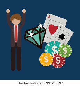 casino games design, vector illustration eps10 graphic 