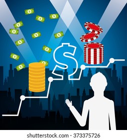 casino games design, vector illustration eps10 graphic 
