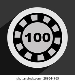 casino games icon design, vector illustration eps10 graphic 