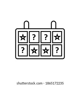 Casino Games icon logo vector template, Creative Gambling design icon symbol Illustration
