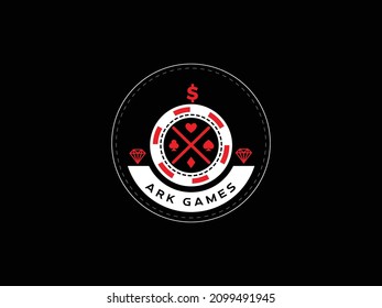 Logotipo de juegos de casino | Logotipo del Casino