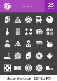 Casino Glyph Icons