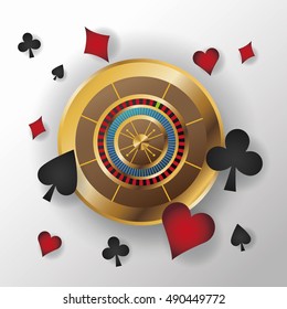 Casino gold roulette design