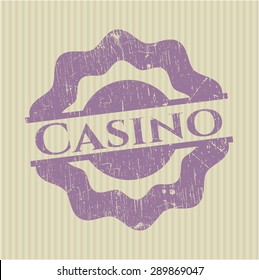 Casino grunge seal