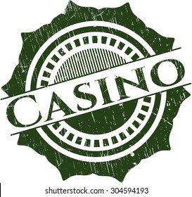 Casino grunge seal