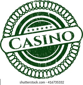 Casino grunge seal