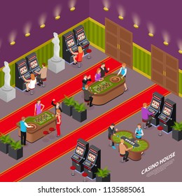 Casino House Isometric Interior