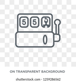 Casino icon. Casino design concept from Arcade collection. Simple element vector illustration on transparent background.