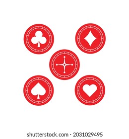 Casino icon design isolated on white background