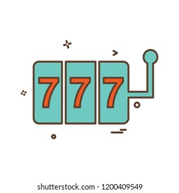 Casino icon design vector