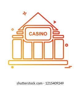 Casino icon design vector