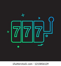 Casino icon design vector