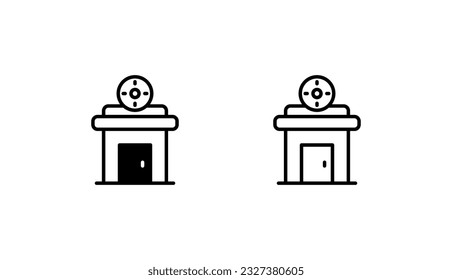 Casino icon design with white background stock illustration