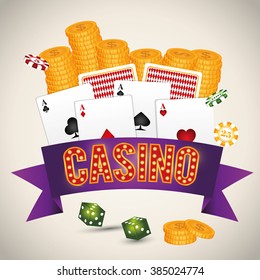 Casino icon desin 