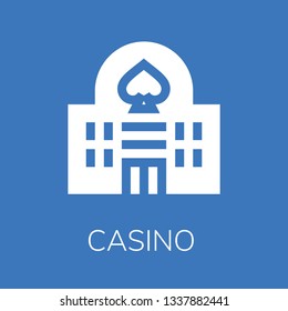  Casino icon. Editable  Casino icon for web or mobile.