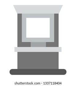 Casino icon,  jackpot, flat design.