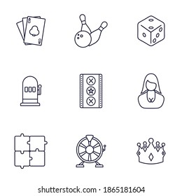 Casino icon logo vector template, Creative Gambling design icon symbol Illustration, Casino games icon