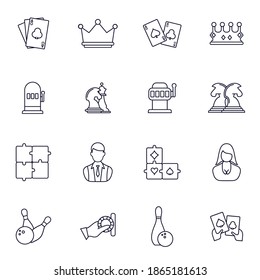 Casino icon logo vector template, Creative Gambling design icon symbol Illustration, Casino games icon