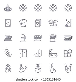 Casino icon logo vector template, Creative Gambling design icon symbol Illustration, Casino games icon