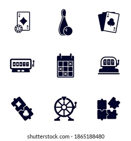 Casino icon logo vector template, Creative Gambling design icon symbol Illustration, Casino games icon