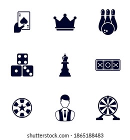 Casino icon logo vector template, Creative Gambling design icon symbol Illustration, Casino games icon