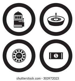 Casino icon set