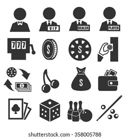 casino icon set