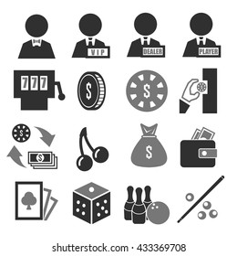 casino icon set