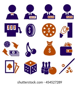 casino icon set