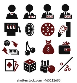 casino icon set