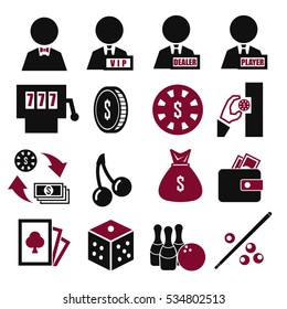 casino icon set