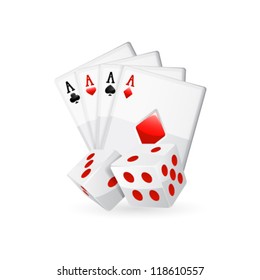 Casino icon. Vector