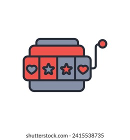 Casino icon. vector.Editable stroke.linear style sign for use web design,logo.Symbol illustration.