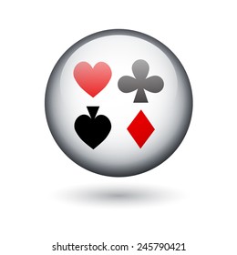 Casino icons. EPS10 vector