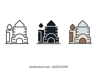 casino icons isolated on White Background. Flat style design