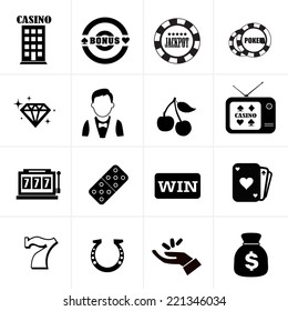 casino icons set