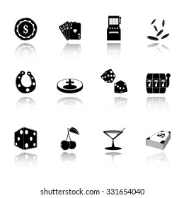 casino icons set