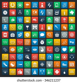 Casino Icons Set. 