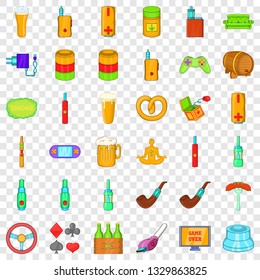 Casino icons set. Cartoon style of 36 casino vector icons for web for any design