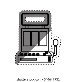 Casino jackpot machine icon vector illustration graphic design