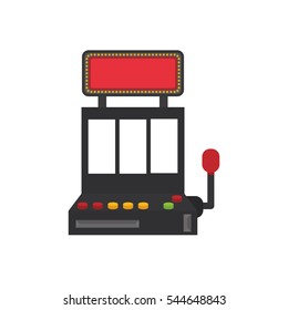Casino jackpot machine icon vector illustration graphic design