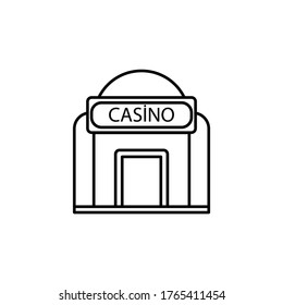 casino line icon. Signs and symbols can be used for web, logo, mobile app, UI, UX